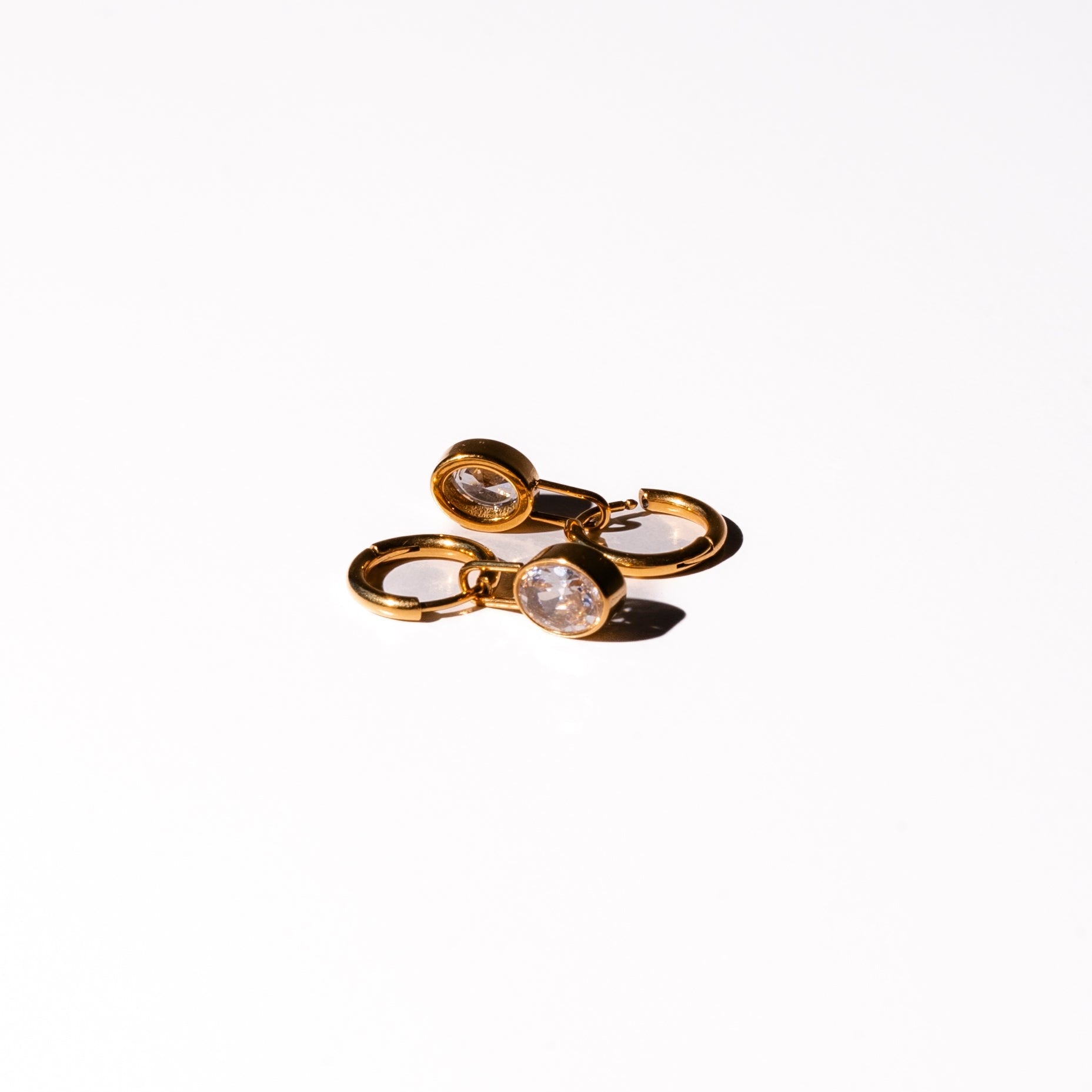 Diamond Lock Earrings