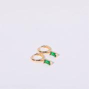 Bella Birthstone Huggies Earrings