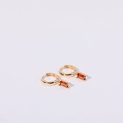 Bella Birthstone Huggies Earrings