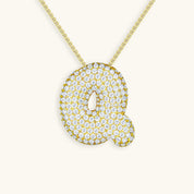 Hailey Bubble Initial Necklace