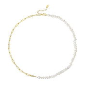 Rhoni® 14K Gold Paper Clip Pearl