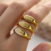 Angelica® Angel Number Signet Ring