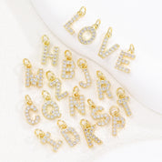 Shelly Crystal Initial Custom Necklace