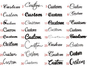Shelly Crystal Name Custom Font Necklace